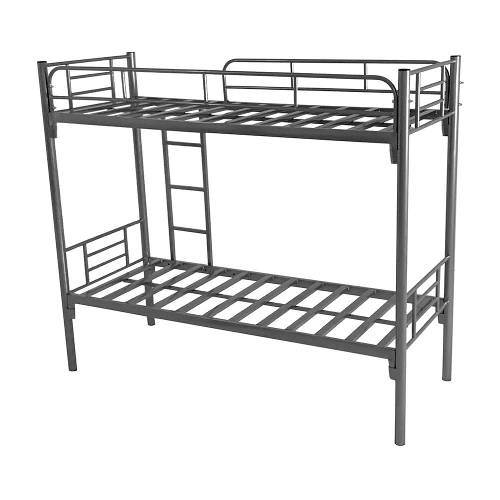 Direct Manufacturer Cheap Strong Hostel Double Decker Designs Ladder Metal Bunk Bed