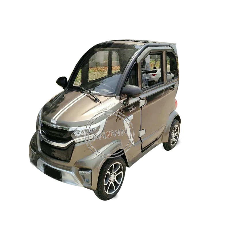 EEC Certificate Electric Car Enclosed Passenger Vehicle 4 Wheel Passenger Taxi for Sale Adult Elder Family