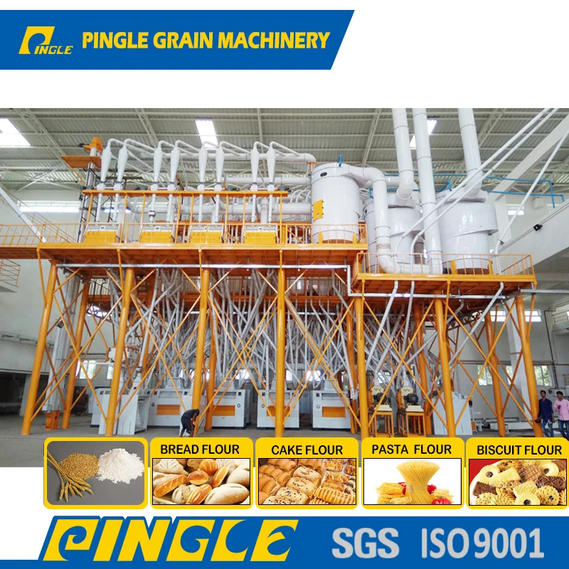 42T 52T 62T 82T  Automatic complete line wheat plant low price wheat flour milling plant wheat flour mill manufacturer
