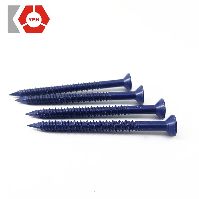 High quality concrete screw flat phillips head countersunk ruspert surface treatment