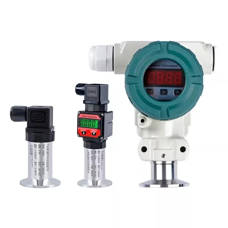 Clamp sanitary pressure transmitter pharmaceutical beer industry 50.5 chuck liquid level sensor 4-20mA