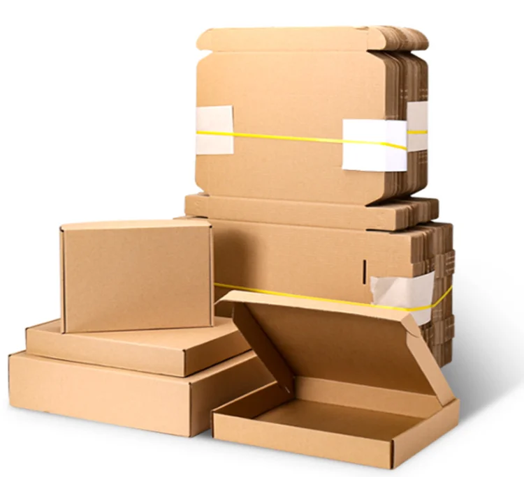 
Paper Packing Box Carries Square Kraft Paper Thickened E Flute Corrugated Aircraft Wholesale 