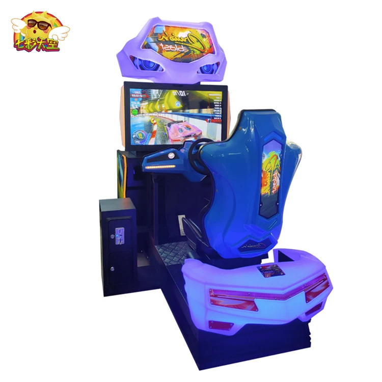 Colorfulsky Dynamic Speed Fly Car racing simulator game coin pusher video race machine for sale