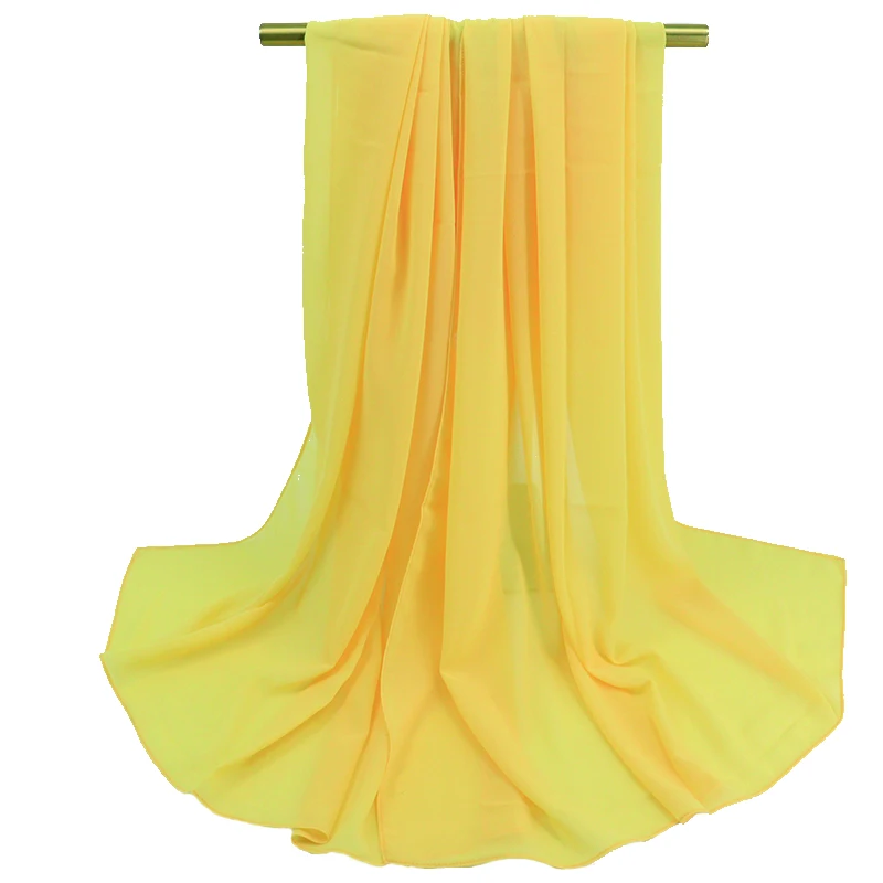 Wholesale premium soft plain daily chiffon hijab scarf supplier georgette chiffon hijab scarves fashion accessory hijab