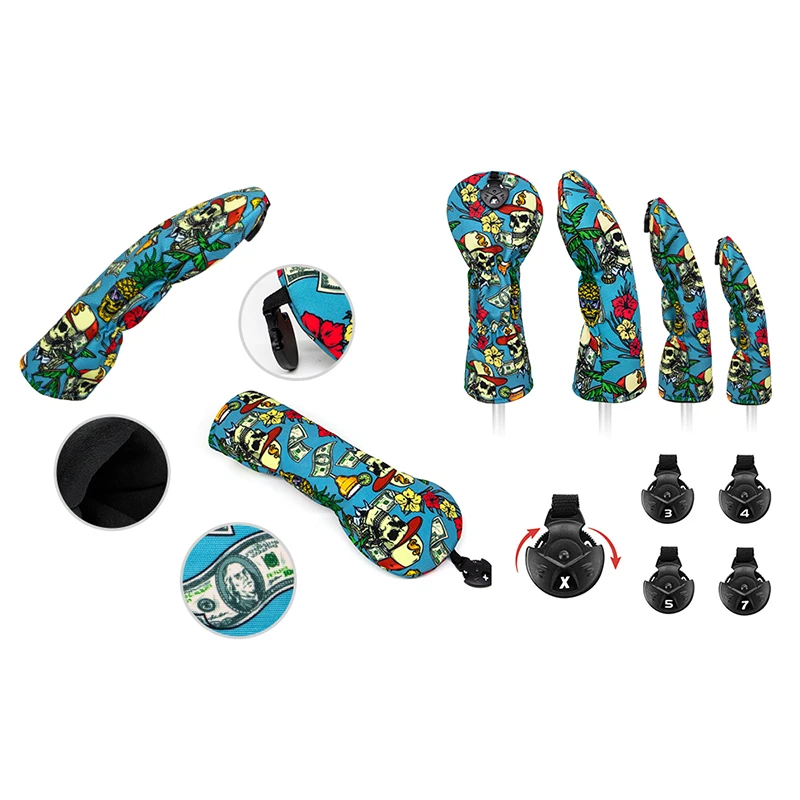 Logo Design Golf Head Covers Set for Golf Enthusiasts