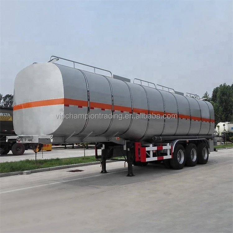 Food grade milk  water Aluminum Carbon Steel tanker edible Silo trailer Liquid Fuel Carrier trailer