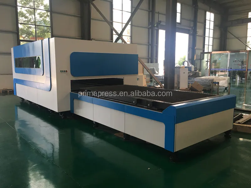 500W 1000W 1500W 2000W 4000W 6000W closed cnc fiber laser cutting machine with exchange table and cover