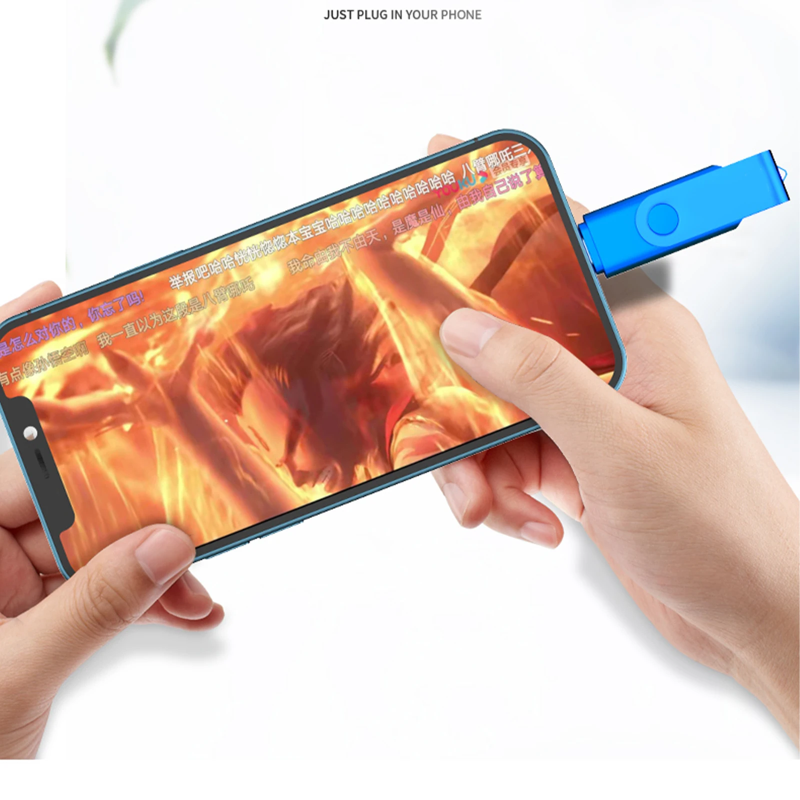 Type C 2 in 1  Usb Flash Drive OEM/ODM USB 2.0 1G 2G 4G 8G 16G For Cell Phones