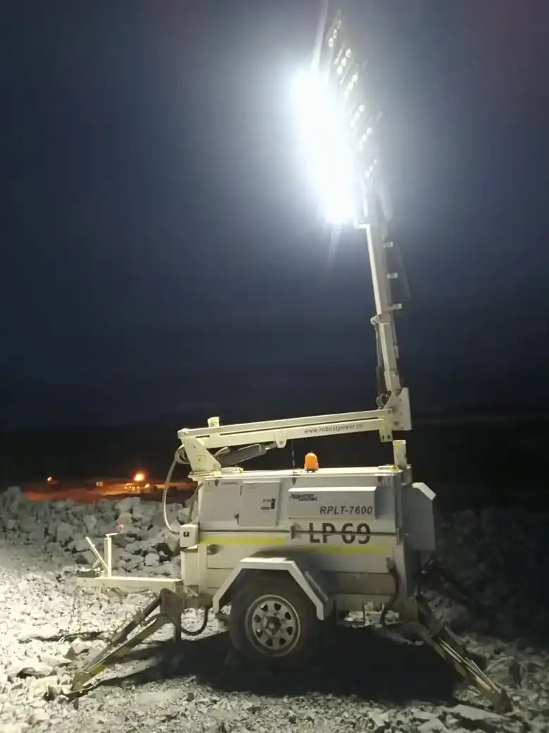 9m light tower Diesel Generator Mobile LED Lighting Tower construction mining tower light
