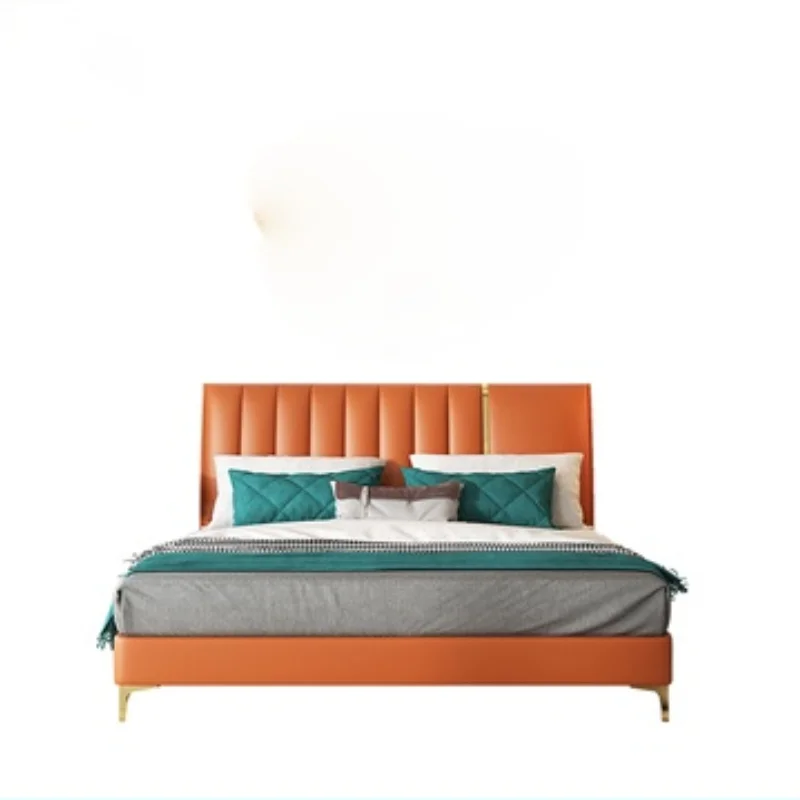 Light luxury  modern simple double bed