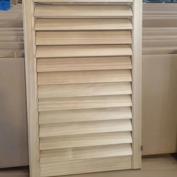 New Design Anti-Theft Decoration Shutter Factory Direct of Wood and Basswood Stained Plantation Shutters Components Louvers