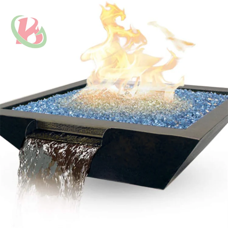 Factory outlet fire pit pool waterfall Outdoor villa courtyard fountain