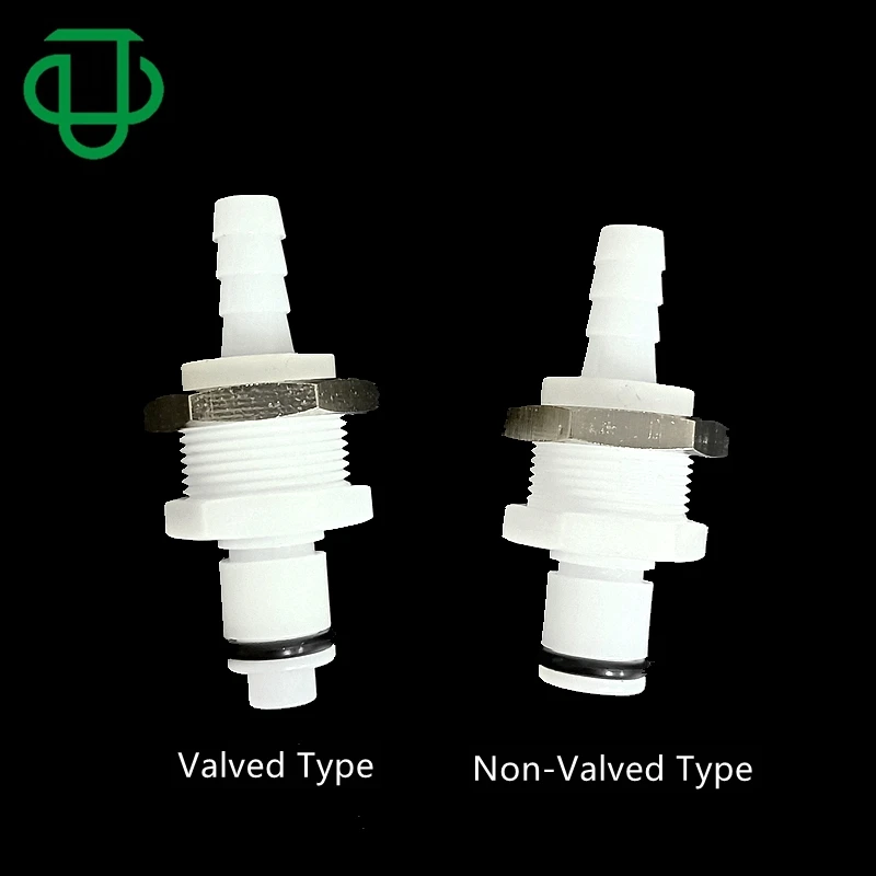 1/8 3/16 1/4 5/16 3/8 Inch Straight Hose Tail Barb Push to Connect Fitting Quick Disconnect Coupling Shut Off Hose Connector