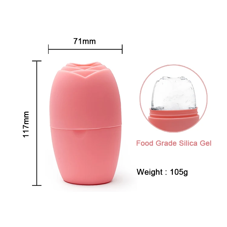 Частная этикетка для охлаждения кожи силиконовый уход за лицом льда основного хода шарообразные, ледяная лицевая куб массаж лица массажер для лица Катание на коньках ролик