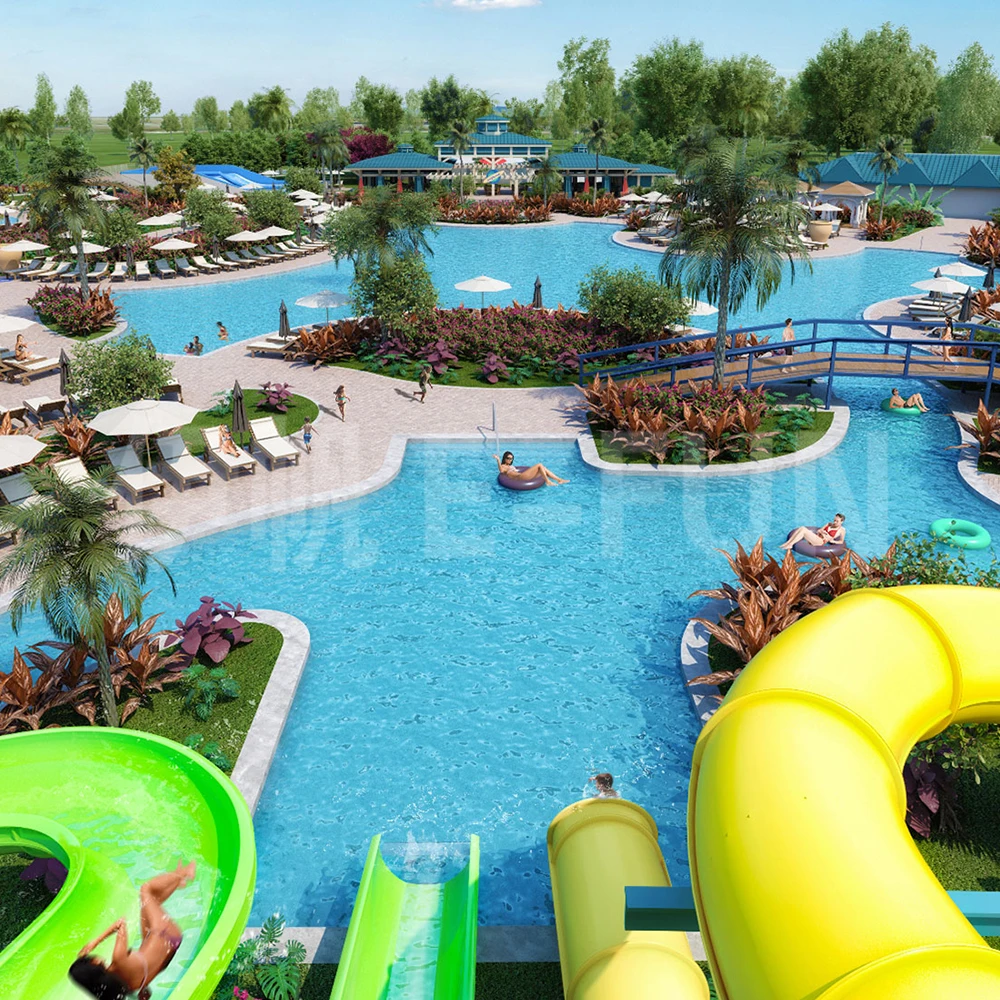 Used Fiberglass Water Slide for Sale Swimming Pool Outdoor Spiral Slides