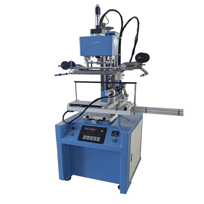 LC High-Pressure Automatic Heat Press Gilding Machine Digital Cosmetic Jar Leather Glass Plastic Hot Foil Stamping Core Motor