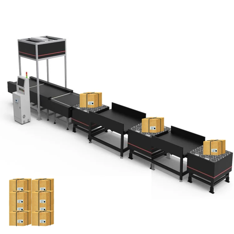 Automated Package Sorting Conveyor Line Sorting System Wheel Sort Conveyor