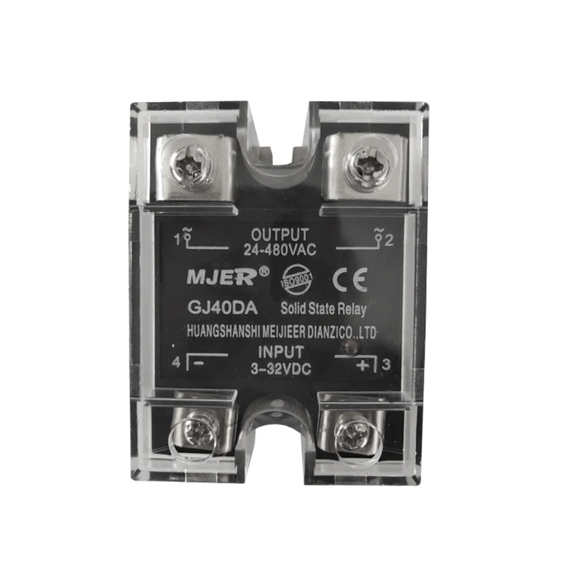 Single phase ssr 40DA solid state relay  GJ40DA  DC TO AC  40a  ssr-40 da ssr relay