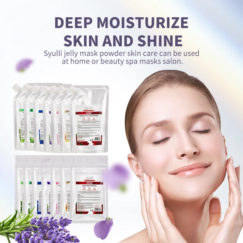 Antioxidant & Pore Shrinking Natural Seaweed Jelly Mask Powder for Face Wholesale Premium Rubber Mask Spa Set