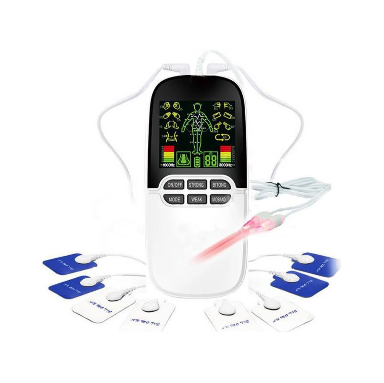 Hot Sale Digital Electronic Massage Instrument EMS Microcurrent Low Frequency Pulse Physiotherapy Instrument