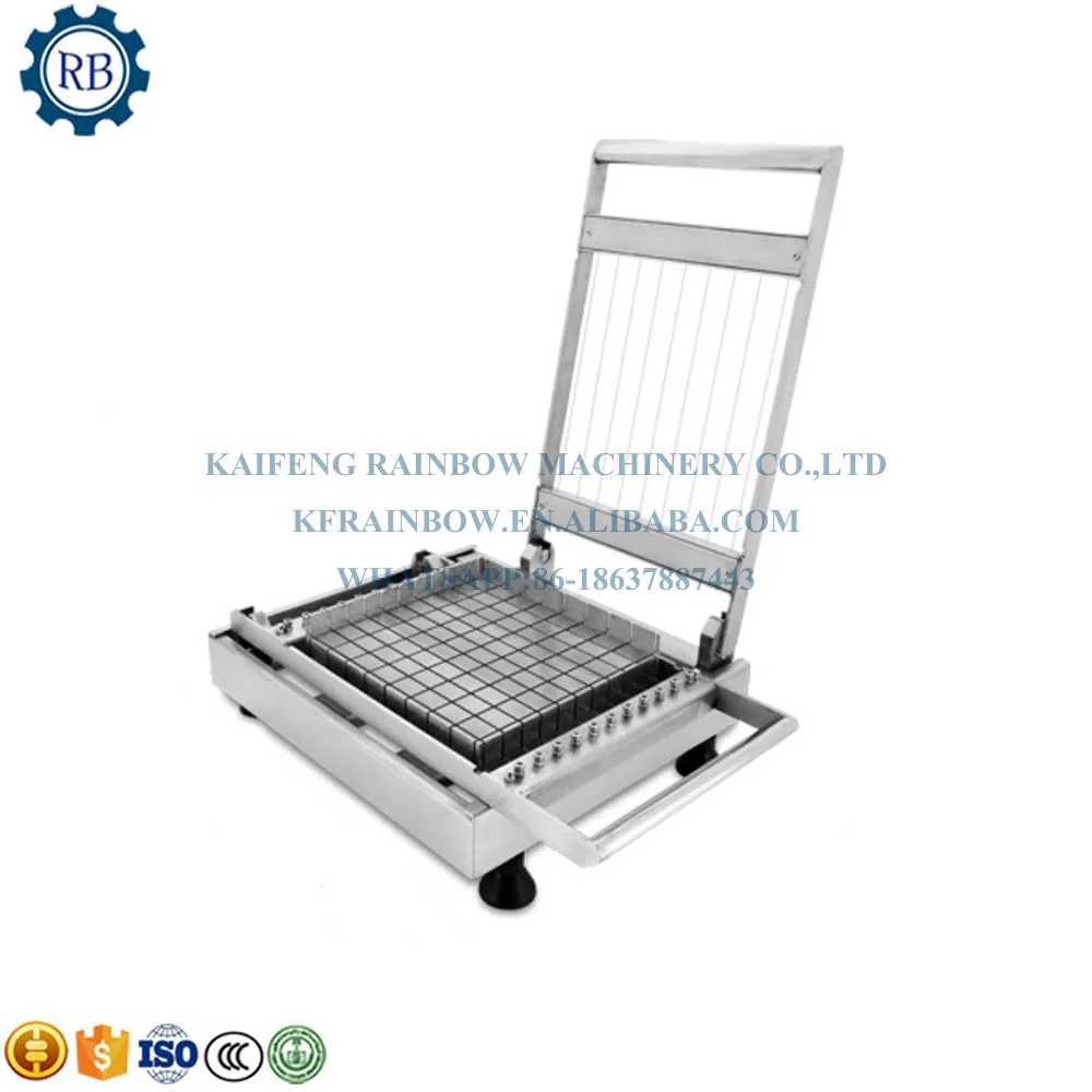 Small Stainless Steel Sweets Cake Cutter Chocolate Cube Mold Cutting Machine Cake Cutting Machine