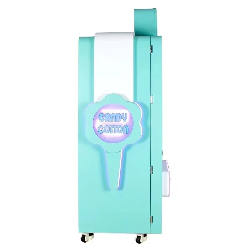 Electric Automatic Commercial Cotton Candy Vending Machine Sugar For Cotton Candy