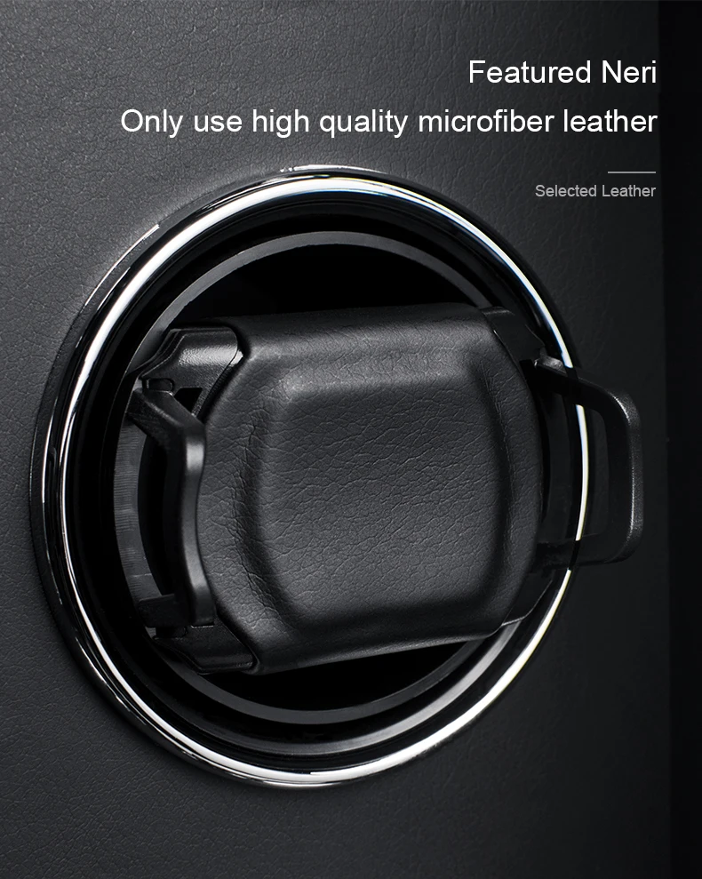 Automatic watch winding fingerprint unlock luxury wood watch storage case Touch control Piano paint back