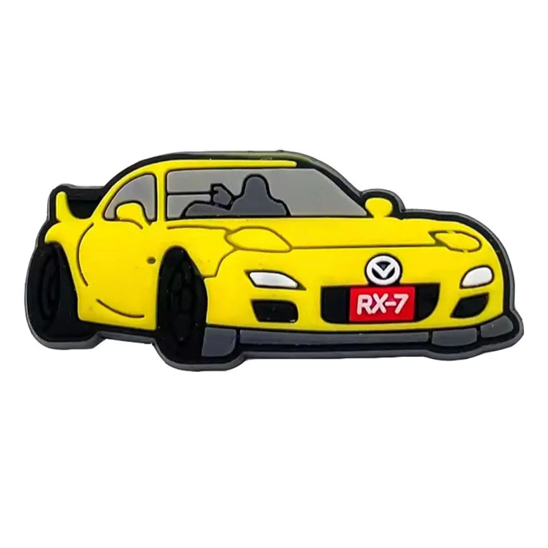 Wholesale  car series croc charm Bracelet Pvc Shoe Accessories For Women Kids Clog Charms