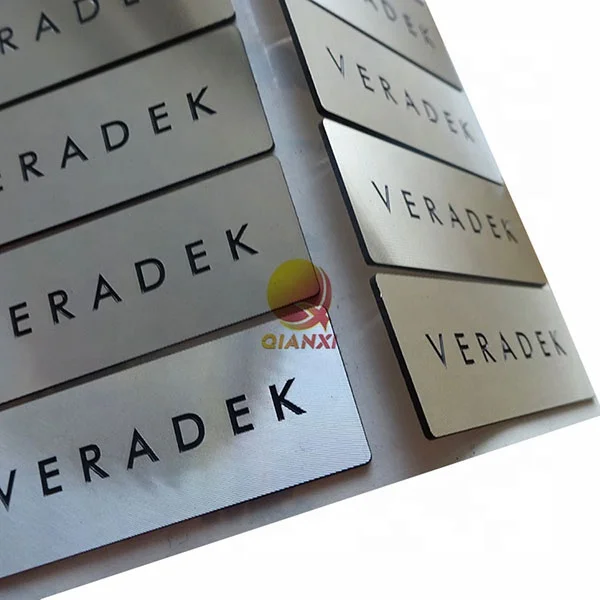 Custom printing permanent adhesive anodized aluminium sticker label