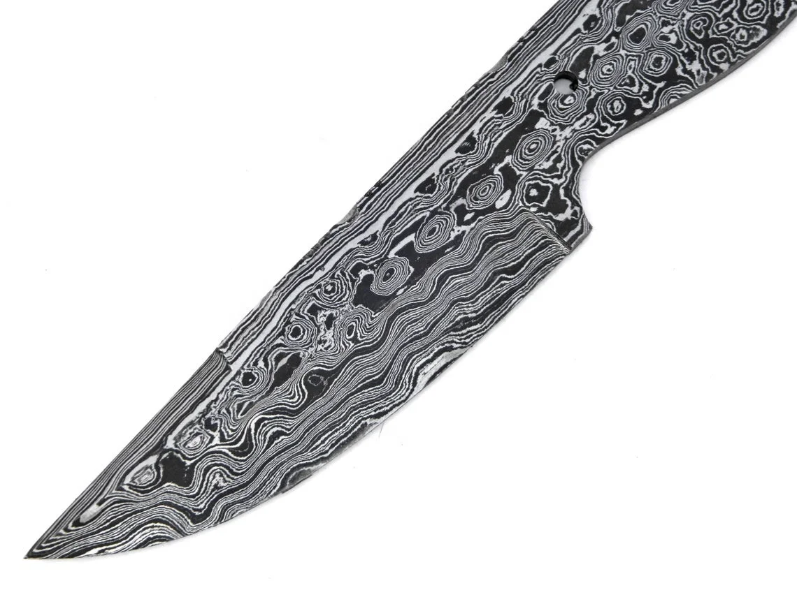 Custom handmade Damascus steel hunting knife Fixed BLADE Blank Blade camping knife knives supplies
