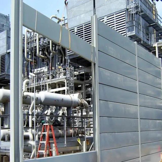 Aluminum aerofoil Louver white powder coating aluminum louvers soundproof barrier acoustic products