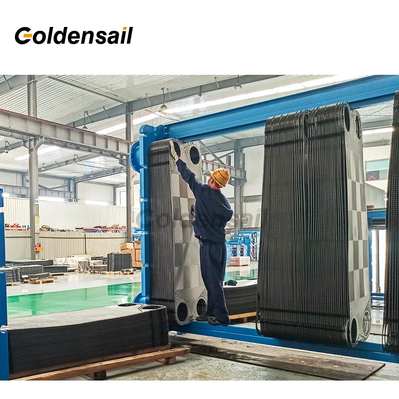 High capacity titanium phe plate heat exchanger for desalination