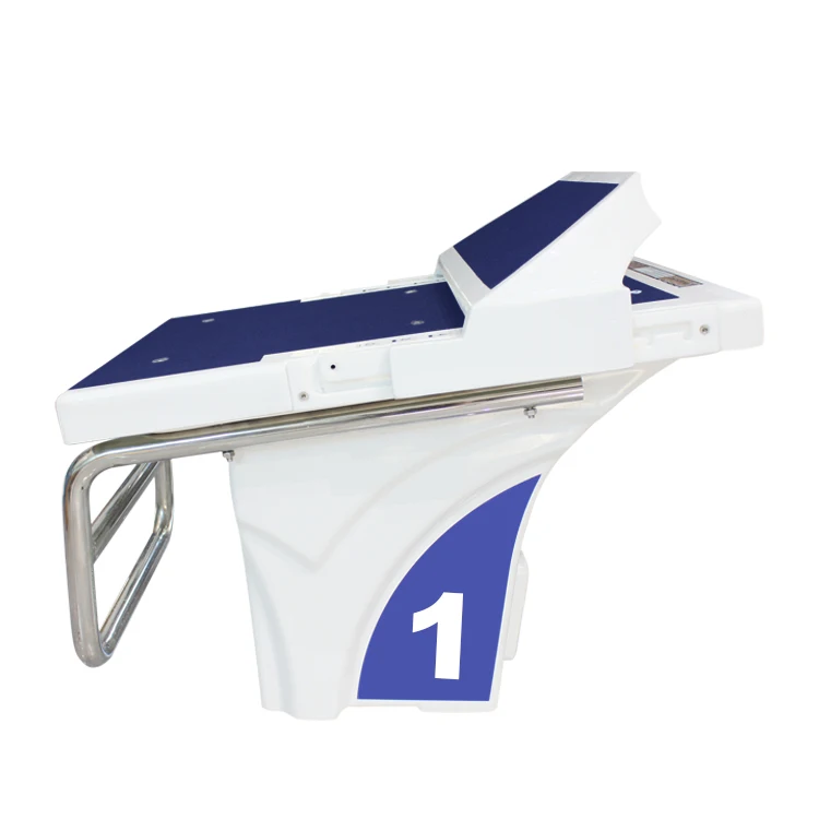 Pikes New Design Fiberglass Swimming Pool One Step Diving Board Stainless Steel Starting Block for Competition Pool