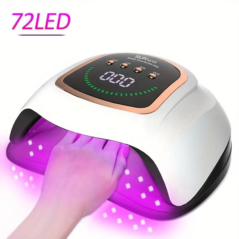 2024 Red Light UV LED Nail Lamp 300w Professional Curing Nail Polish Dryer Nail Art Machine Salon Manicure Lamp