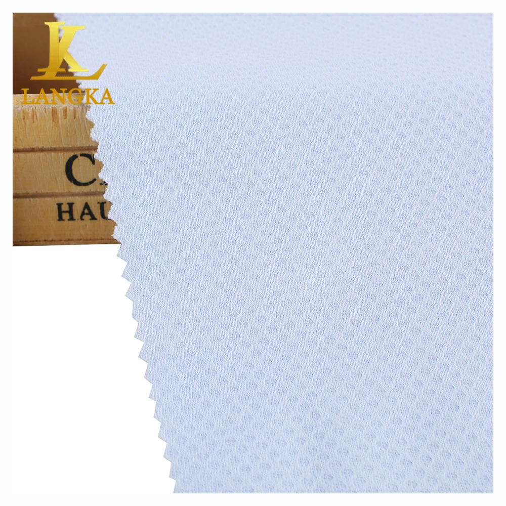 Langka soft and smooth bamboo knitted texture jacquard fabric for home textile mattress