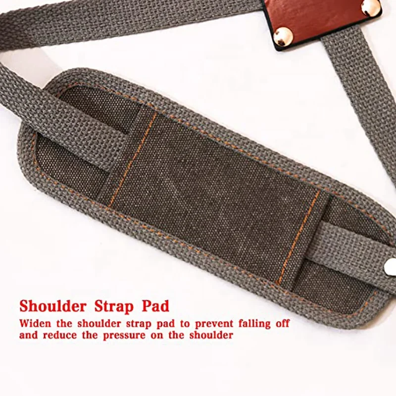 Custom logo bulk waterproof garden grilling heavy duty gray canvas garden work apron with tool pockets