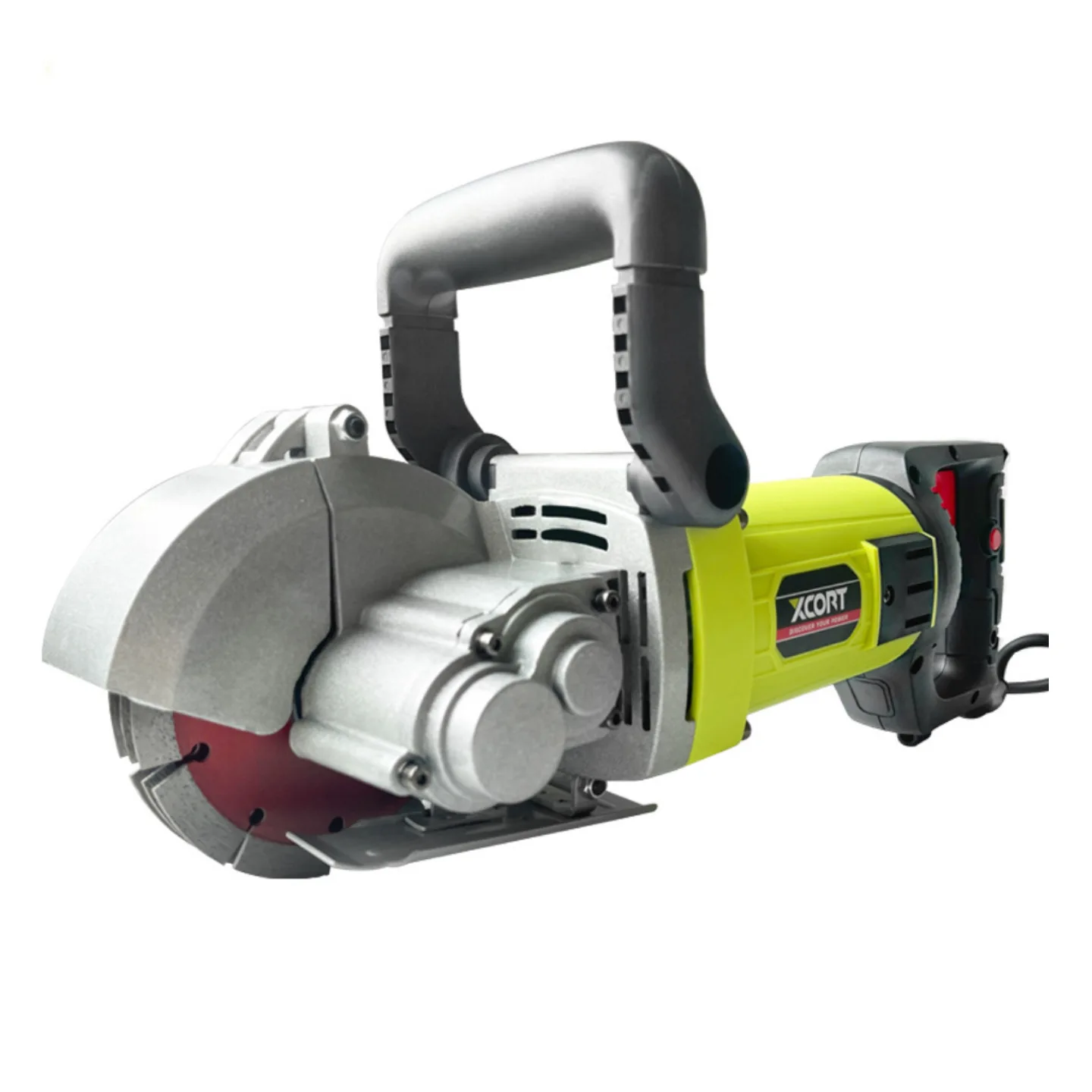 Plumbing and electrical trenching machine in a single pass dust-free plumbing and electrical wall line heavy duty lightweight mo