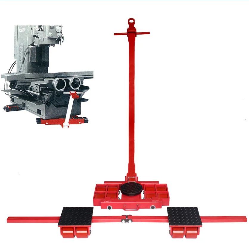 6 ton warehouse cargo trolley transport hand platform roller trolley