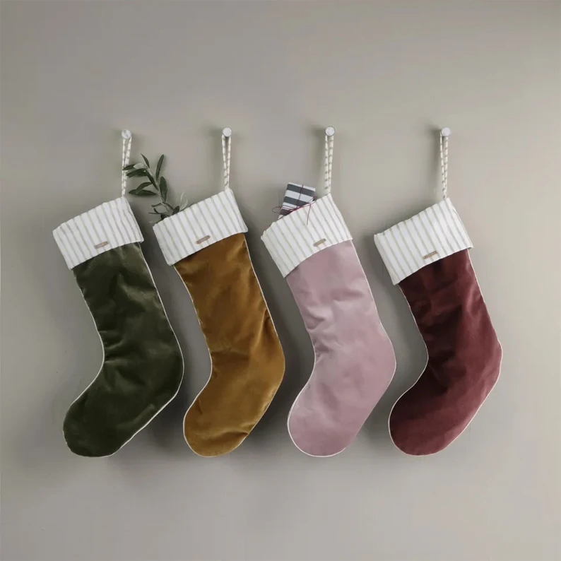 Personalised  Wholesale Blank  Velvet Christmas Stockings