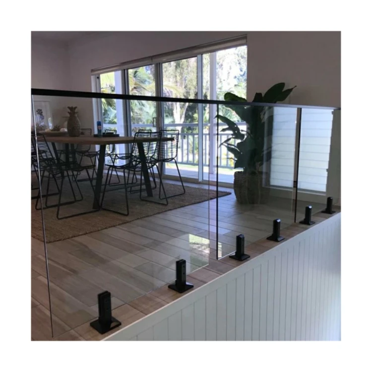 Australian Standard Pool Glass Railing Fence Tempered Glass Spigot Railing
