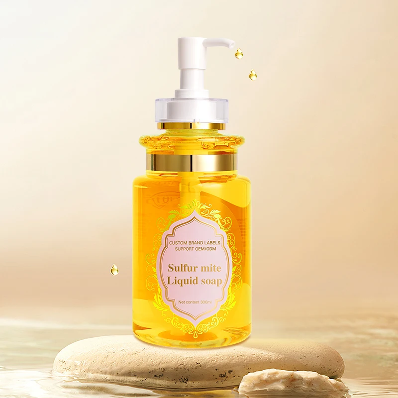 Custom Brand Hand Body  Liquid Soap Wholesale Liquid Body Skin Turmeric Soap For Daily Cleaning Use