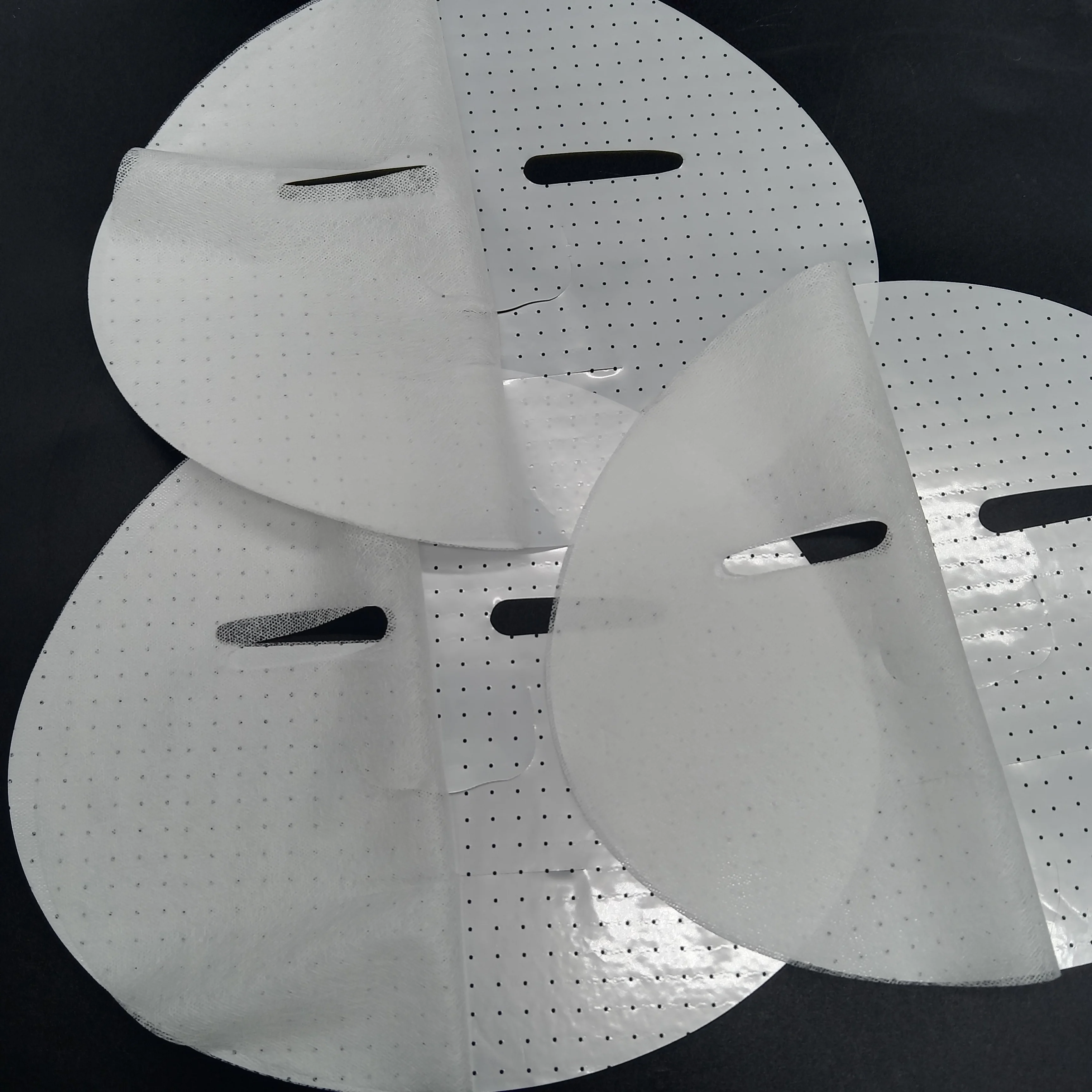 OEM manufacturer ultra thin  30% white cupro fiber spunlaced nonwoven fabric tencel fiber dry facial sheet mask