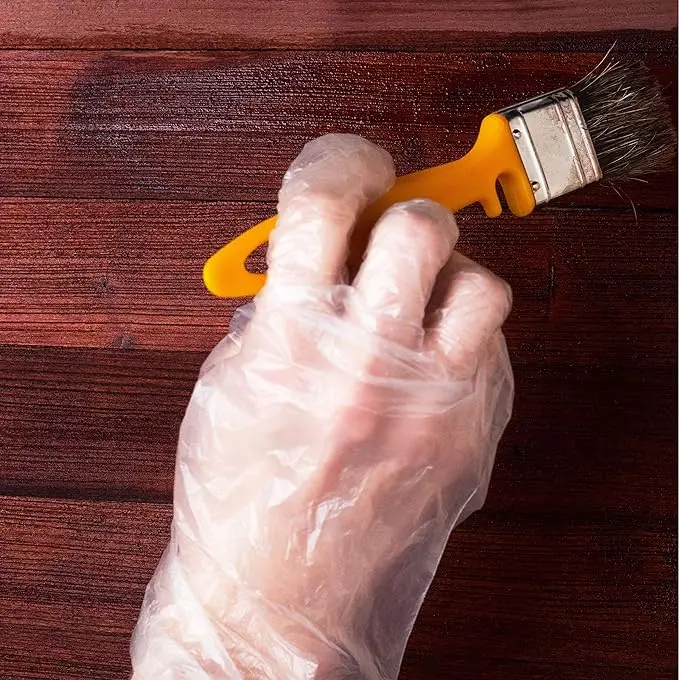 Heping PE Disposable Transparent Industrial Production Flexible Feel Economical Transparent No burden Food Processing Gloves