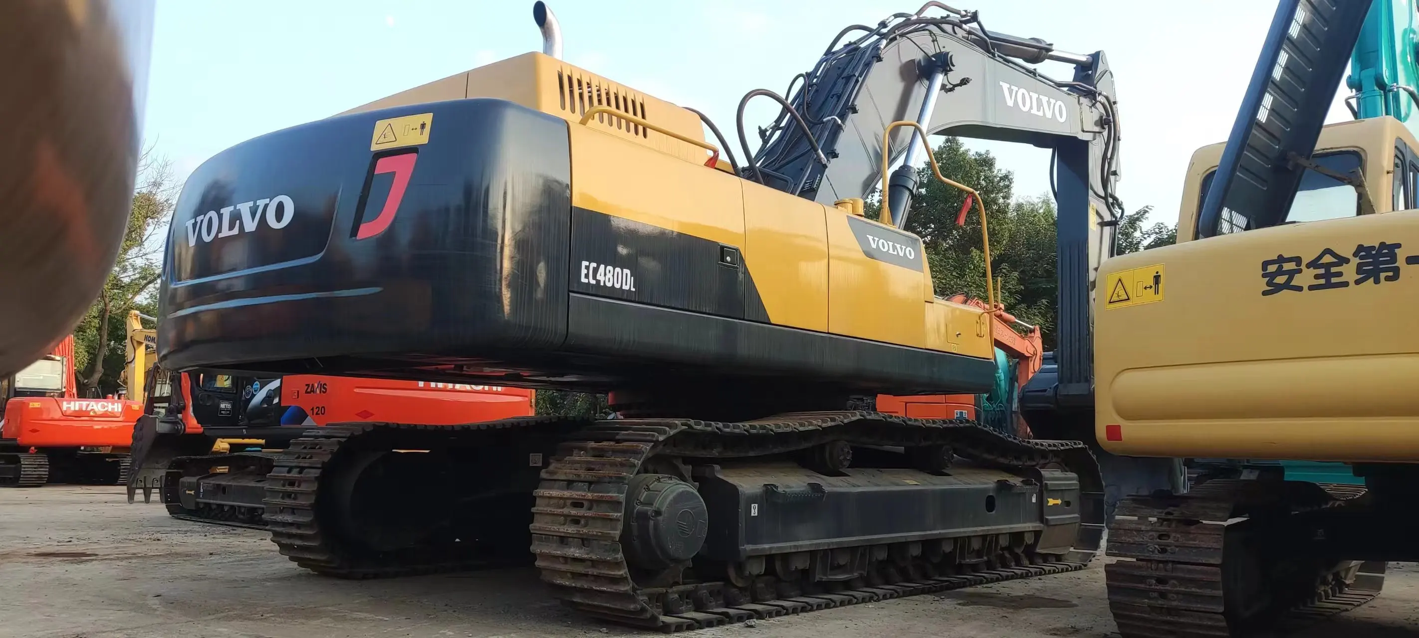 Huge 48 ton used volvo ec 480 excavator with high quality ec480dl crawler digging machinery for sale