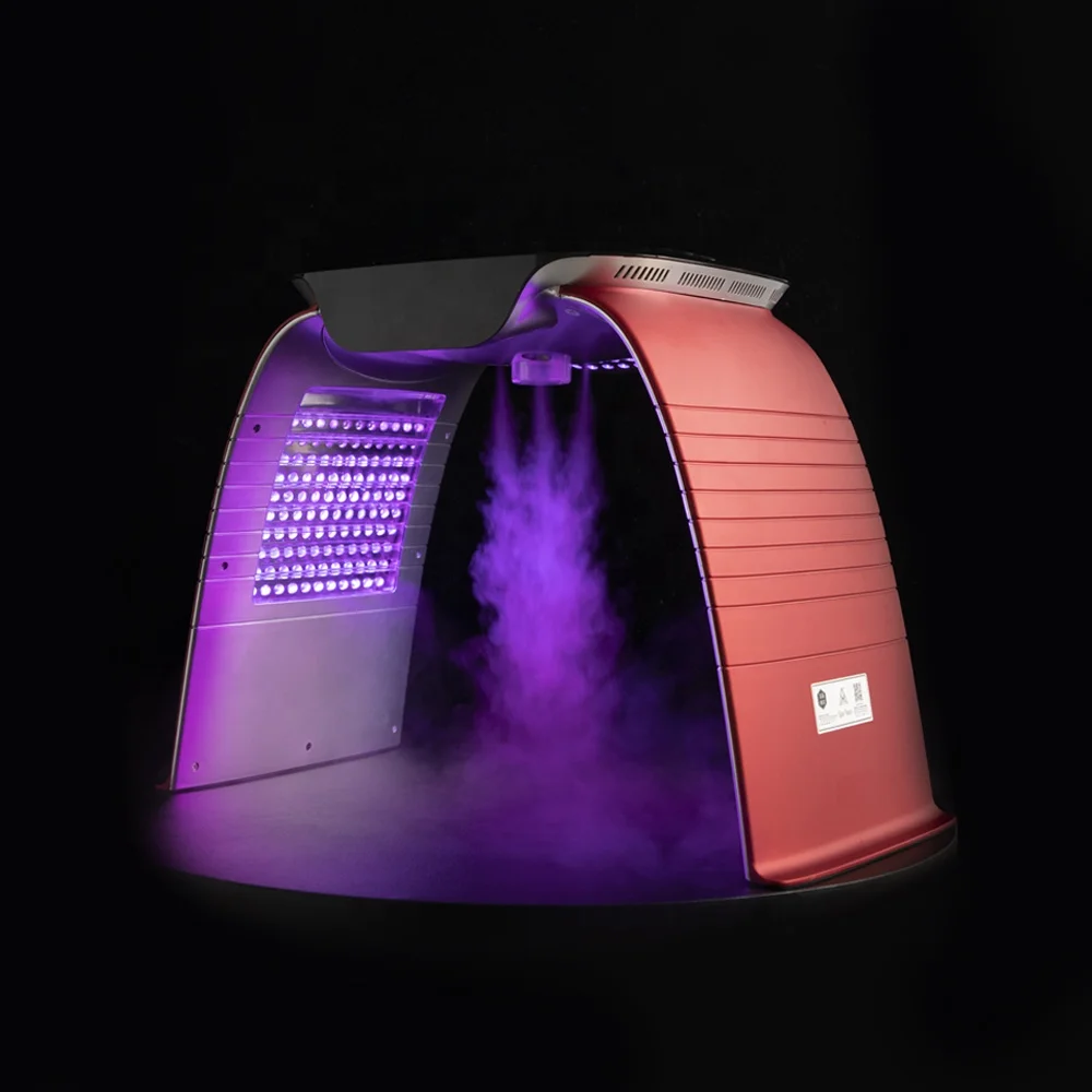  7 Photon Colors Speech Control Anti Acne Facial Treatment Foldable LED Light Therapy PDT