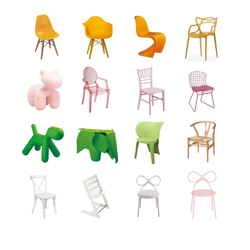 Morezhome unique stackable plastic modern kids chair