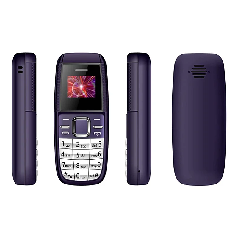 BM200 Mini Keypad Phone Dual-Cards Dual Standby Without Camera 0.66 Inch GSM Quad Band Spare Small Cell Phone for Elderly