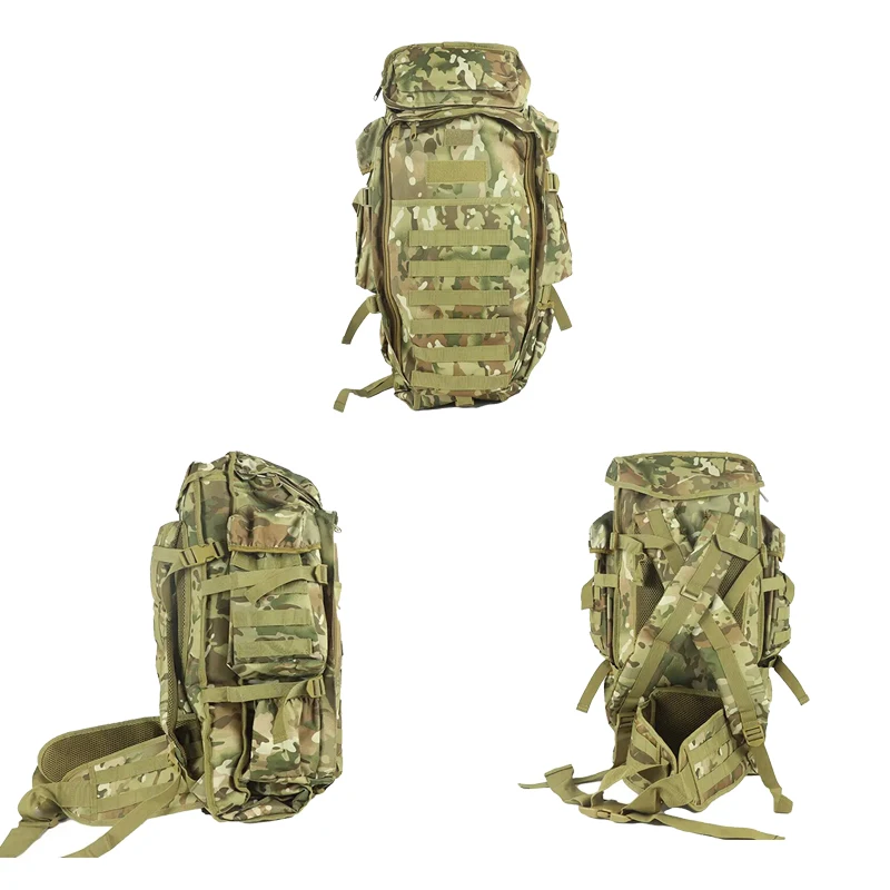 High Quality Large Capacity Camo Outdoor Hiking Backpack Modular MOLLE System Tactical Training Backpack