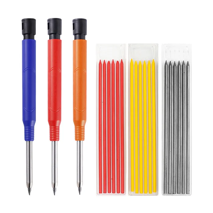 Custom Logo Deep Hole Mechanical Woodworking Pencil Carpenter Pencils for Writing on Wood