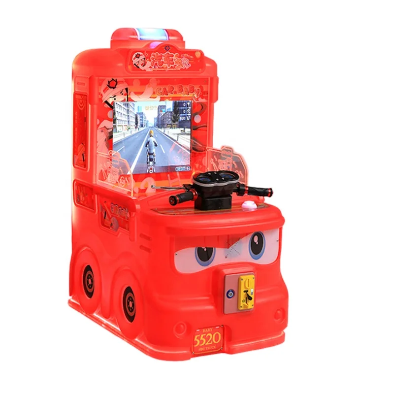 bus baby indoor arcade upright car racing coin operated children game for shopping mall kid racing game machine